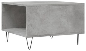 Mesa de centro 55x55x36,5 cm derivados madeira cinzento cimento