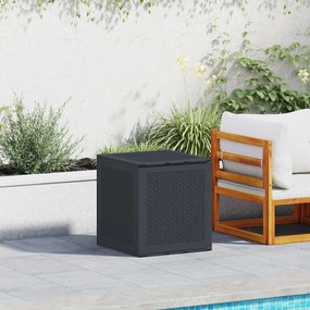 vidaXL Caixa de Armazenamento Antracite 55x53x57 cm PP