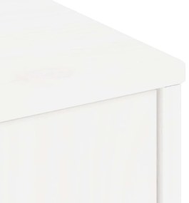 Armário para TV 79x24x40 cm Madeira maciça de pinho Branco