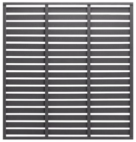 318110 vidaXL Painel de vedação 180x180 cm WPC cinzento