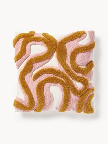 Capa de almofada artesanal com decoração acolchoada Jiri