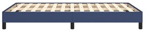 Estrutura de cama sem colchão 120x200 cm tecido azul