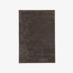 Tapete Retangular Em Poliéster Daroca Cinzento Do Exército & 160 X 230 Cm - Sklum