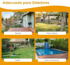 Conjunto de 3 peças de alumínio fundido para mesa de bistrô ao ar livre e 2 cadeiras de bistrô com balde de gelo amovível resistente Bronze