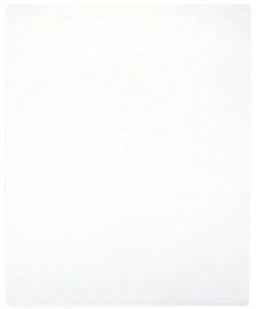 Lençol ajustável 140x200 cm algodão jersey branco