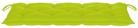 Banco de jardim dobrável com almofadão 118 cm bambu
