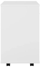 Móvel com rodas 46x36x59 cm derivados de madeira branco