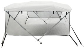 Toldo 4 arcos Bimini paredes malha laterais 243x(200-213)x137cm