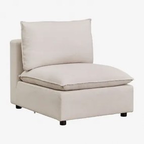 Módulo Central Para Sofá Modular Daniela Tecido Creme Bege - Sklum