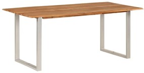 Mesa de jantar 180x90x76 cm madeira de acácia maciça