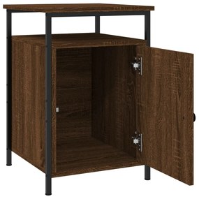 Mesas cabeceira 2pcs 40x42x60cm deriv.madeira carvalho castanho