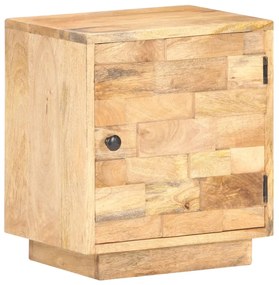 vidaXL Mesa de cabeceira 40x30x45 cm madeira de mangueira maciça
