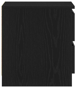 Cabeceira de cama vidaXL Preta em Carvalho 50x40x43,5 cm de Madeira En