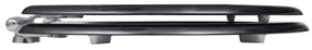 Assentos de sanita com tampas de fecho suave 2 pcs MDF preto