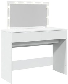 Toucador com LEDs 100x40x120 cm branco