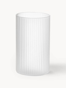 Copos altos pequenos de vidro artesanais com relevo canelado Ripple, conjunto de 4, 140 ml