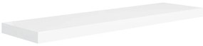 Prateleiras parede suspensas 4 pcs 90x23,5x3,8cm MDF branco