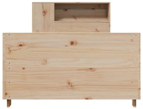 Cama sem colchão 75x190 cm madeira de pinho maciça