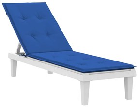 Almofadão para cadeira de terraço (75+105)x50x4 cm azul real