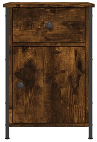 Mesa de cabeceira 40x42x60 cm derivados madeira carvalho fumado