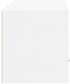 Sapateira parede 70x35x38 cm deriv. de madeira branco brilhante