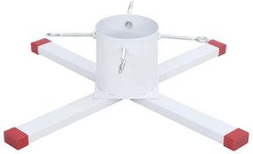 Suporte para árvore de Natal 61x61x15,5 cm branco