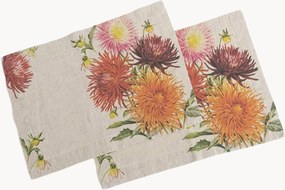 Individuais de mesa em linho Country Flowers, conjunto de 2