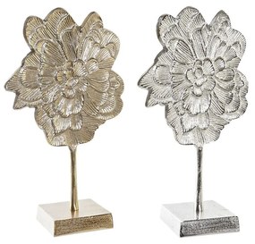 Figura Decorativa Dkd Home Decor Flor Alumínio (22 X 10 X 38 cm) (2 Unidades)