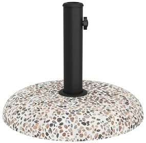 Base de Parasol para Postes de 37/42/52/58mm, Concreto Multicolorido,