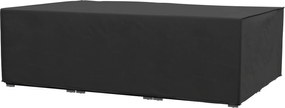 Capa para moveis de jardim em lona 222 x 155 x 67 cm, capa para mesa de jardim em tecido Oxford impermeável e anti-UV, preta