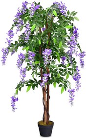 Planta decorativa em vaso interior púrpura com 150 cm de floração de Violeta.