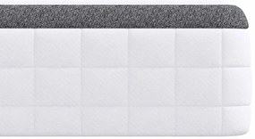 Colchões 2 pcs Branco, Cinza 80 x 200 cm Tecido Tricotado