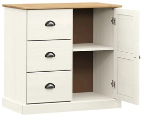 Aparador com gavetas VIGO 78x40x75 cm pinho maciço branco