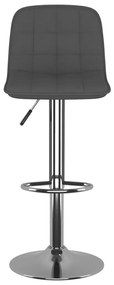 Bancos de bar 2 pcs tecido cinzento-escuro