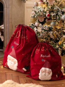 Saco de brinquedos personalizável, Pai Natal vermelho