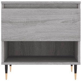 Mesas de centro 2 pcs 50x46x50cm deriv. madeira cinzento sonoma
