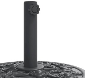 Base de guarda-sol para postes de Ø38/48 mm 12 kg redondo