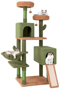 2 caixas de presente em formato de casinha de Natal fofa para gatos com laço - multicolorido