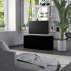 Móvel de TV 80x34x36 cm derivados de madeira preto