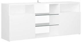 Móvel de TV Maze com Luzes LED de 120cm - Branco - Design Moderno