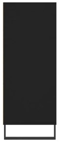 Armário alto 57x35x90 cm derivados de madeira preto