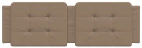 Almofadão de cabeceira 160 cm couro artificial cappuccino