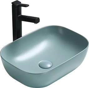 Mexen Rita lavatório de bancada 45 x 32 cm, verde claro mate - 21084548