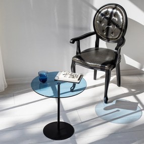 Mesa de Apoio Chill-Out – Preto e Azul – 50x50x50 cm