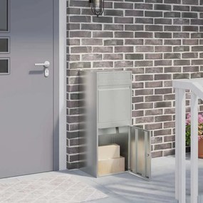 vidaXL Caixa para entrega de pacotes com porta Preto 41 x 38 x 103 cm