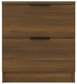 Mesas de cabeceira 2 pcs derivados de madeira carvalho castanho