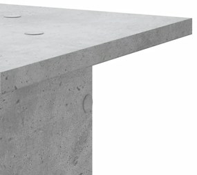 Suportes de colunas 2 pcs derivados de madeira cinzento cimento