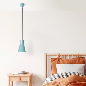 Candeeiro Suspenso Konıkkem – Turquesa – Ø14 h:20 cm