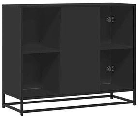 Aparador 92x35x76 cm derivados de madeira preto