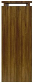 Mesa consola 80x30x80 cm derivados de madeira carvalho castanho
